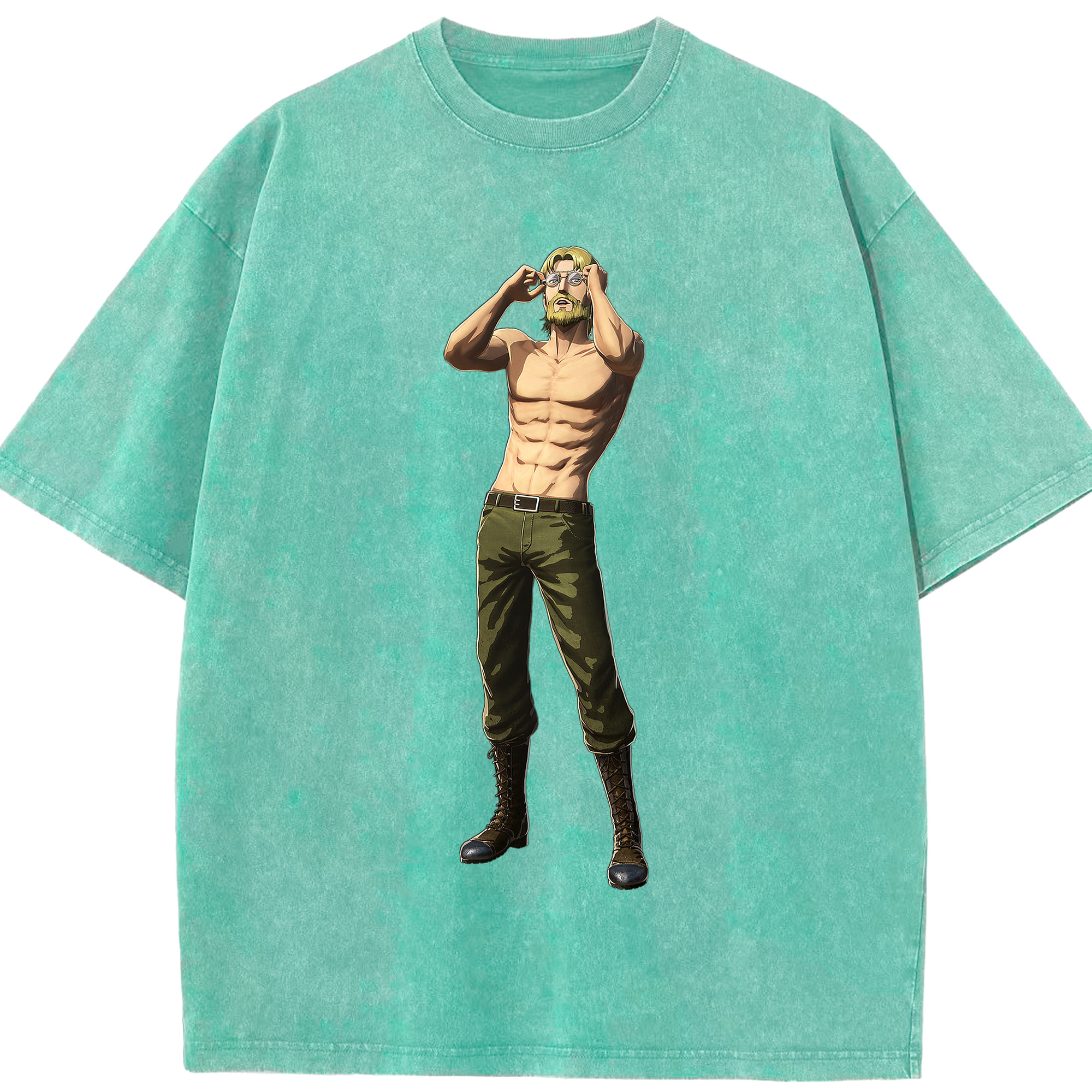 （画像用） 進撃の巨人 Attack on Titan 綿100% ヴィンテージ風 半袖Tシャツ（フロントプリント）